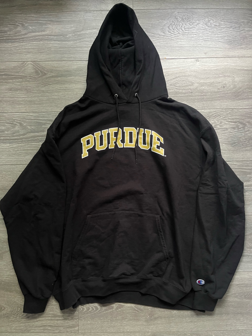 Champion Men’s Black NCAA Purdue Boilermakers Hoodie Fall Football Size XXL